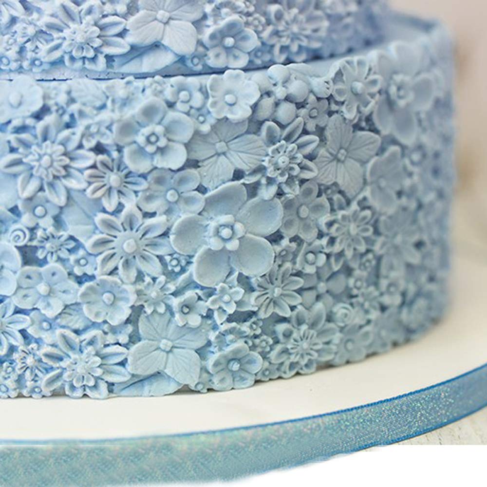 Namzi Edible Wedding Floral Flower lace Cake Silicone Embossing Mat Texture Fondant Impression lace mat Decorating Mold Gum Paste Cupcake Topper Icing Candy Imprint Baking Moulds Craft