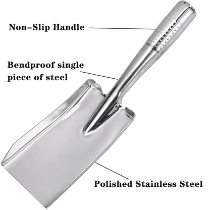 Garden Shovel Hand Trowel, Heavy Duty Stainless Steel Gardening Tools, Spade Shovel for Diligent Farmer Soil Planting Digging Transplanting