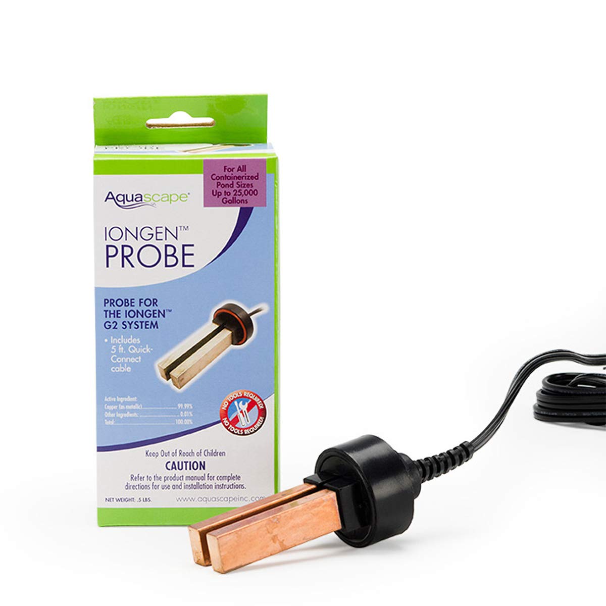 Aquascape IonGen Pond Filtration System (G2) Replacement Probe, Black/Copper, 91028