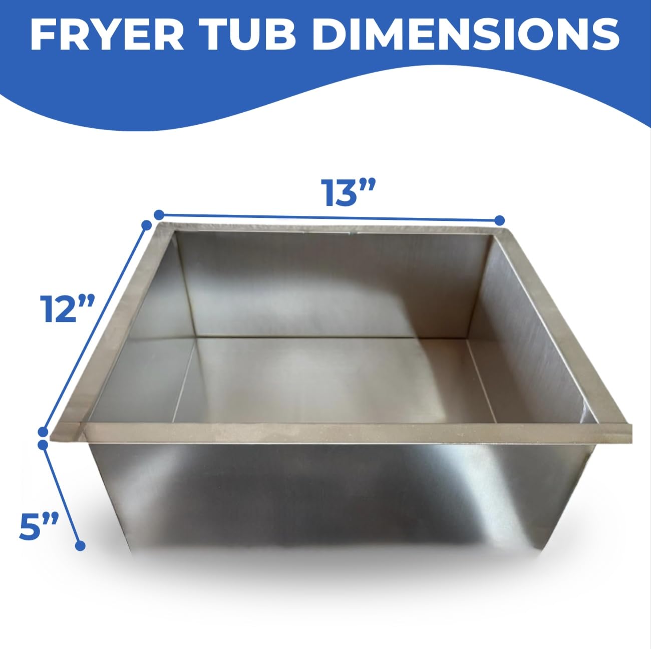 Deep Fryer Cart | 3 Gallon Single Tank | 2 Frying Baskets | 2 Pan Steam Table | Portable 4 Wheel | Stainless Steel | Frying Thermometer | Outdoor Propane Fryer for Chicken, Fish, & More