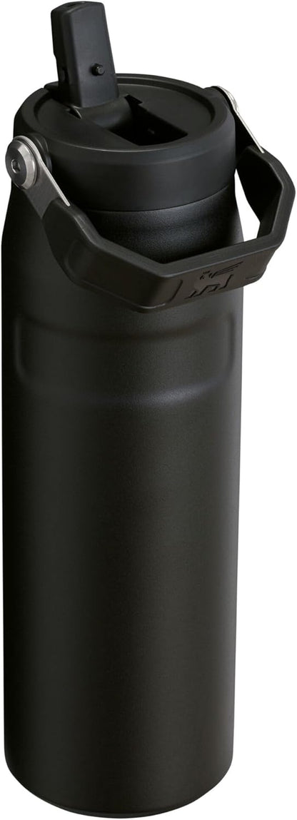 Stanley IceFlow 24 OZ Water Bottle - Insulated Stainless Steel | Lightweight, Leak-Resistant, BPA-Free | Black