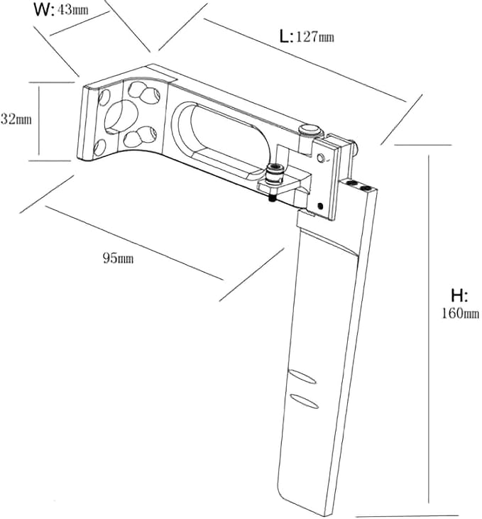 RC Boat 160mm Water-Absorbing Rudder (Double Water-Absorbing) Remote Control Boat Steering Metal Rudder Gasoline Boat Rudder