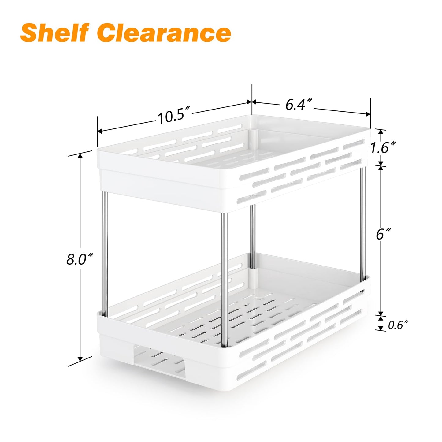 Pull Out Spice Rack Organizer for Cabinet, 3 Packs Slide Out Spice Racks Organizer, Spice Cabinet Organizers, Cabinet Size Need:12'' Highx11'' Deepx5'' Wide,Each Tier Hold 10 Spice Jar - 2 Tier, Black