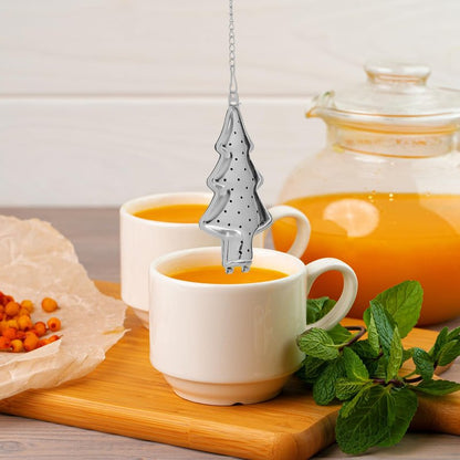 Abaodam Stainless Steel Tea Infuser Tree Shape 6-Pack Loose Leaf Tea Strainers Filters for Home Office Brewing Accessories