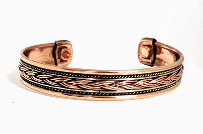 Sawcart Set Of 4 Copper Bracelet Pure Copper Therapy Effective & Natural Relief Cuff for Men's & Women's