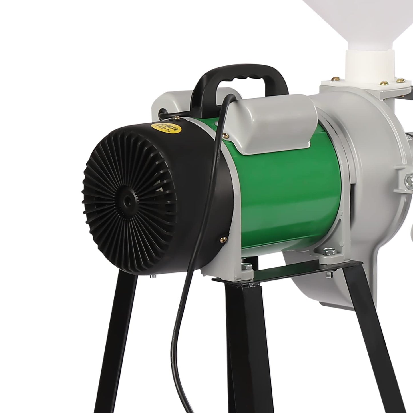 2200W Electric Grain Mill, Electric Corn Mill, Commercial Wet and Dry Grain Mill, Heavy Duty Mill, Grain Corn Wheat Feed Flour Soy Milk Mill with Funnel, 2800R/Min