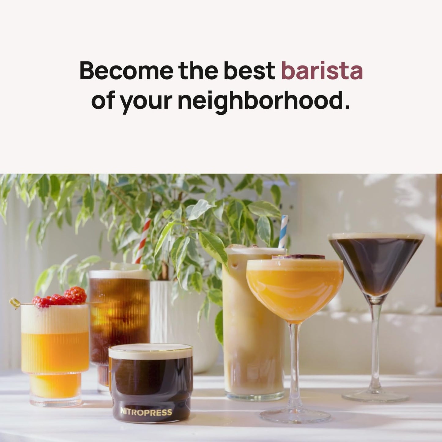 NitroPress DS Electric Nitro Cold Brew Coffee & Cocktail Maker Machine, Air-Powered Nitro Coffee Maker & Nitrogen Infuser for Coffee Matcha Cocktails & Drinks Stainless Steel Home Bar Beverage System