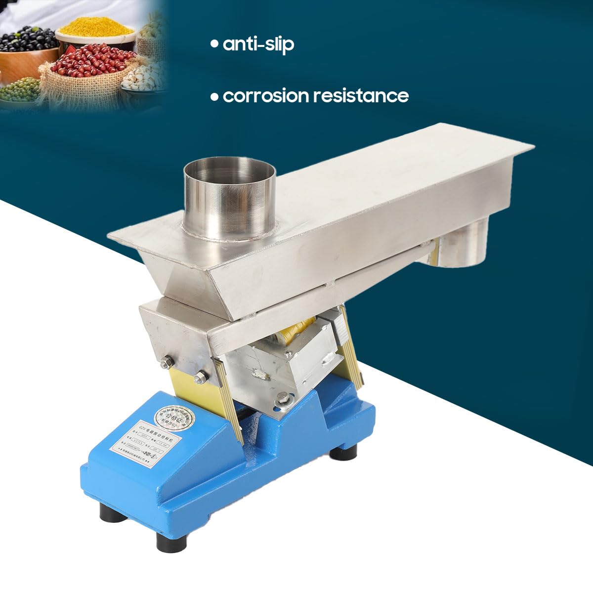 20W Electromagnetic Vibrating Feeder Shaking Feeding Machine 1T/h Direct Vibration Feeders Material Conveyors 110V GZV-3F