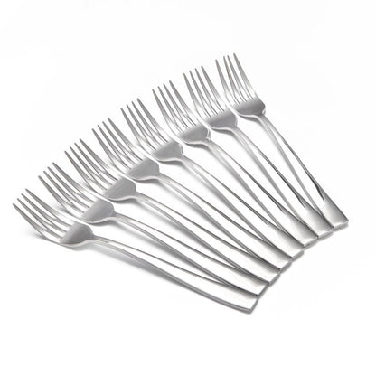 8-Piece Dinner Forks Set, Food Grade Stainless Steel Silverware Fork, Flatware Forks Use for Home, Kitchen, Restaurant, Dishwasher safe - 8.1 Inches