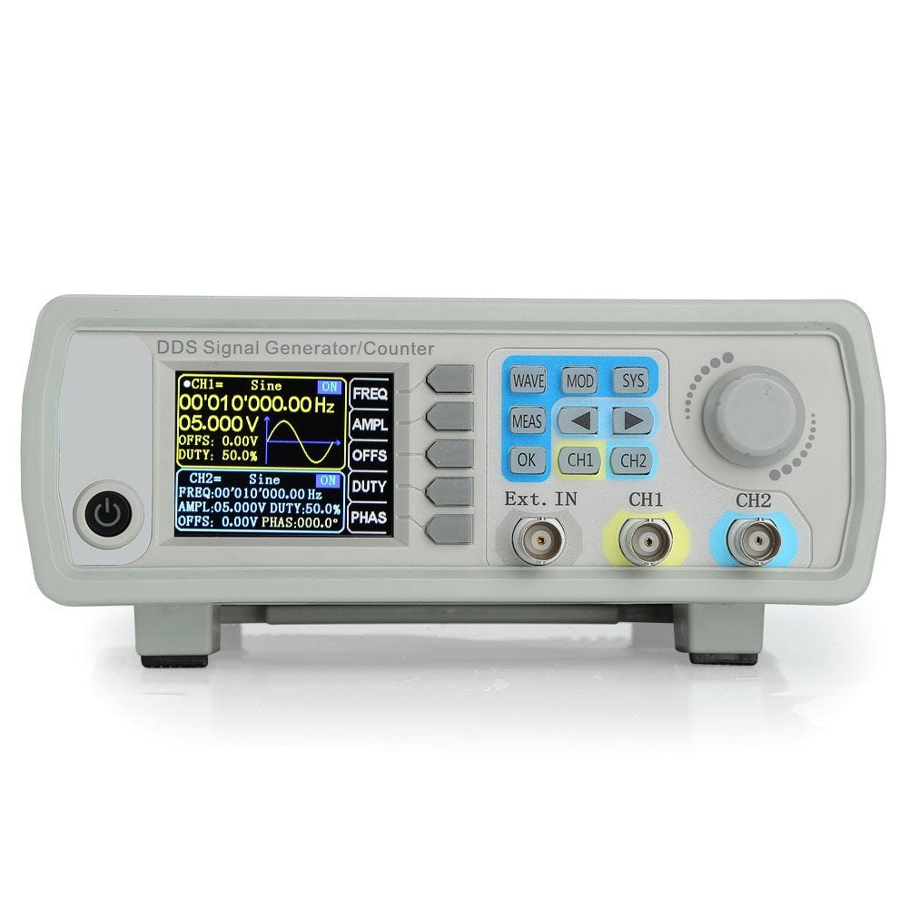 Koolertron Upgraded 30MHz DDS Signal Generator Counter,High Precision Dual-Channel Arbitrary Waveform Function Generator Frequency Meter 200MSa/s (30MHz)