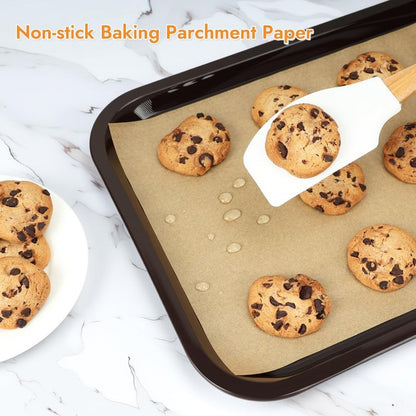 BYKITCHEN 9 x 13 Inch Parchment Paper Sheets, Non-Stick Precut Unbleached Baking Parchment Paper Liners for Oven, Air Fryer, Grilling, Cooking Bread Cake Cookie, Fits for Quarter Sheet Pan (120pcs)
