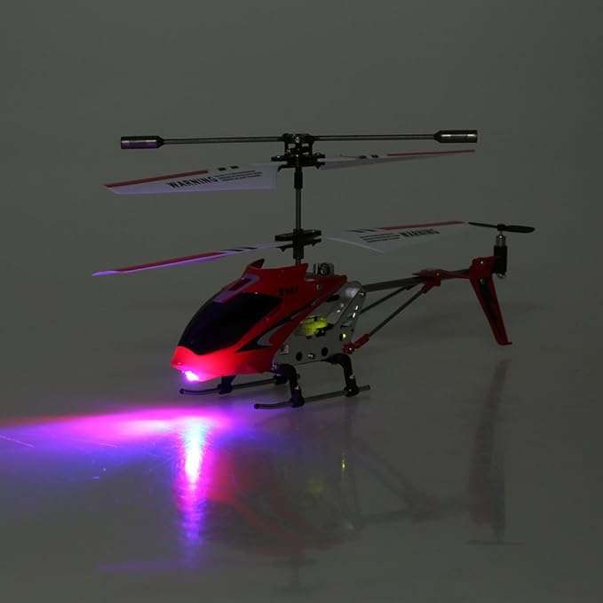 GoolRC Remote Control Helicopter S107/S107G RC Helicopters 3 Channel Mini Helicopter with Gyro for Beginners (Red)