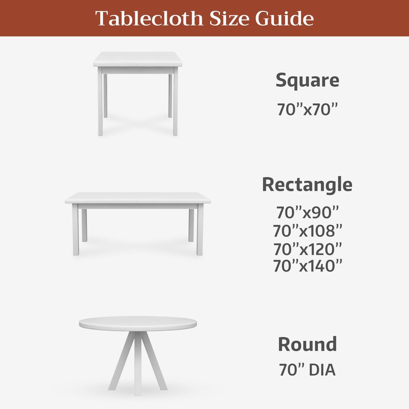Maison d' Hermine Premium Table Cloth Rectangle Table 100% Combed Cotton 120 x 70 Inches Tablecloth Reusable Decorative for Dining Room, Farmhouse, Home, Party, Festive & Wedding - Sciacca