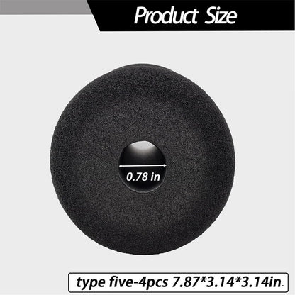 Foot Foam Pads Rollers(7.87in*3.14in*3.14in) for Exercise Machine, Inversion Table, Workout Bench, Sits Ups Replacement Parts, Home Gym Accesories