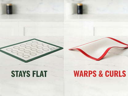Silicone Baking Mats Set - 3 Non-Stick Reusable Oven Liners | Parchment-Free (18" x 13" + 15" x 10")