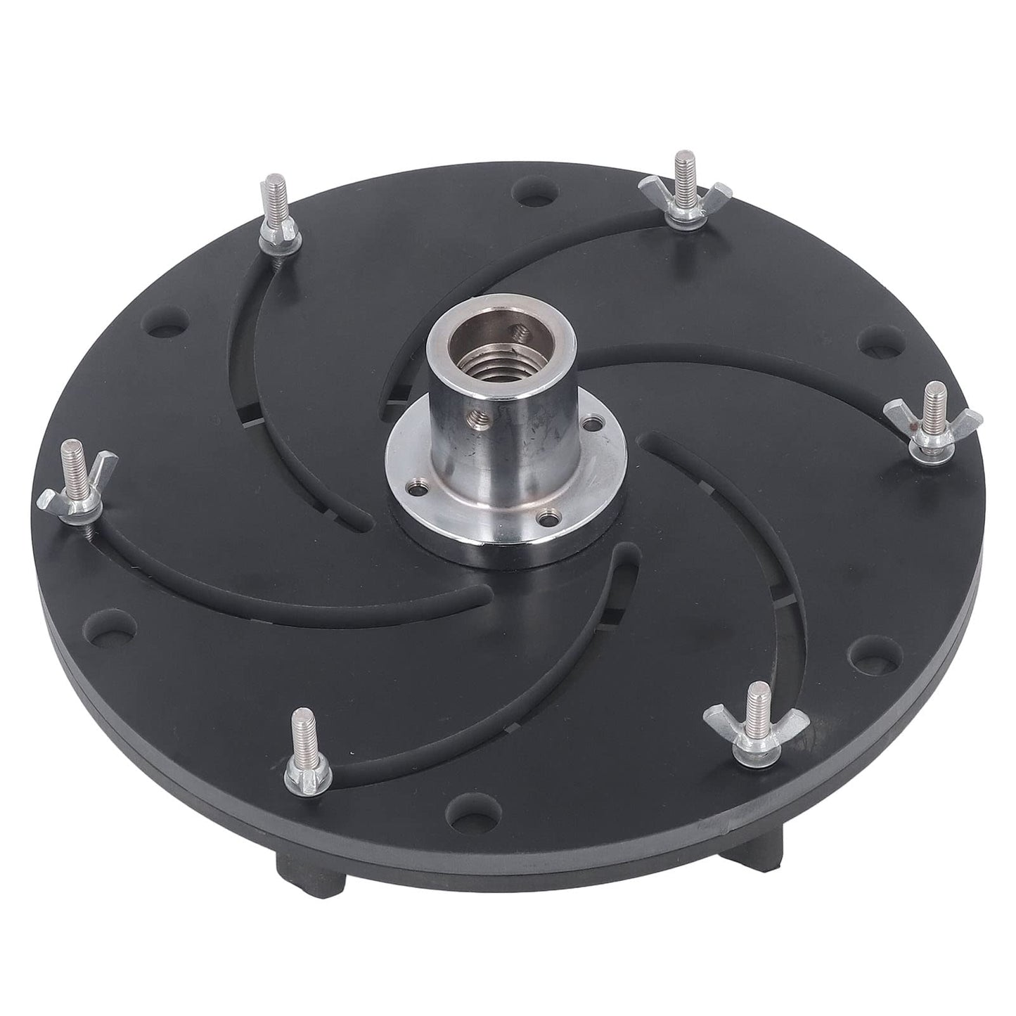 Longworth Chuck, Self Centering Wood Lathe Chuck with Aluminum Alloy Construction for Woodworking Bowl and Plate Turning Black 250mm