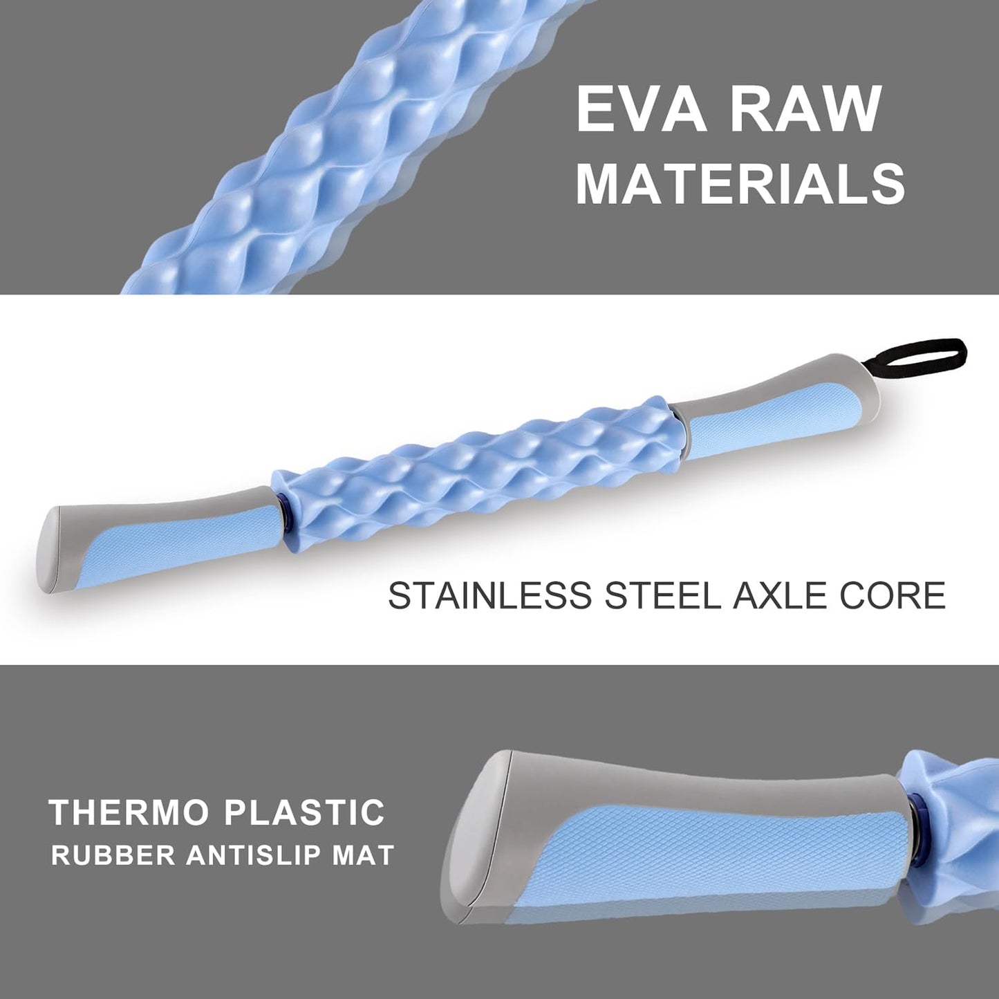 Muscle Roller, Massage Roller Stick for Athletes, Help Reducing Muscle Soreness Cramping Tightness Leg Arms Back Calves Muscle Massager