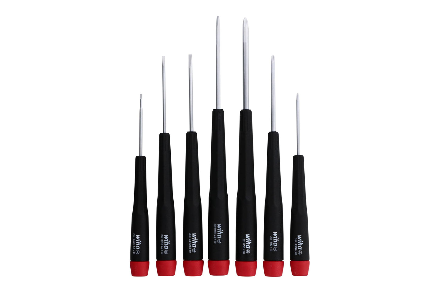 Wiha 26197 7 Piece Precision Slotted and Phillips Screwdriver Set