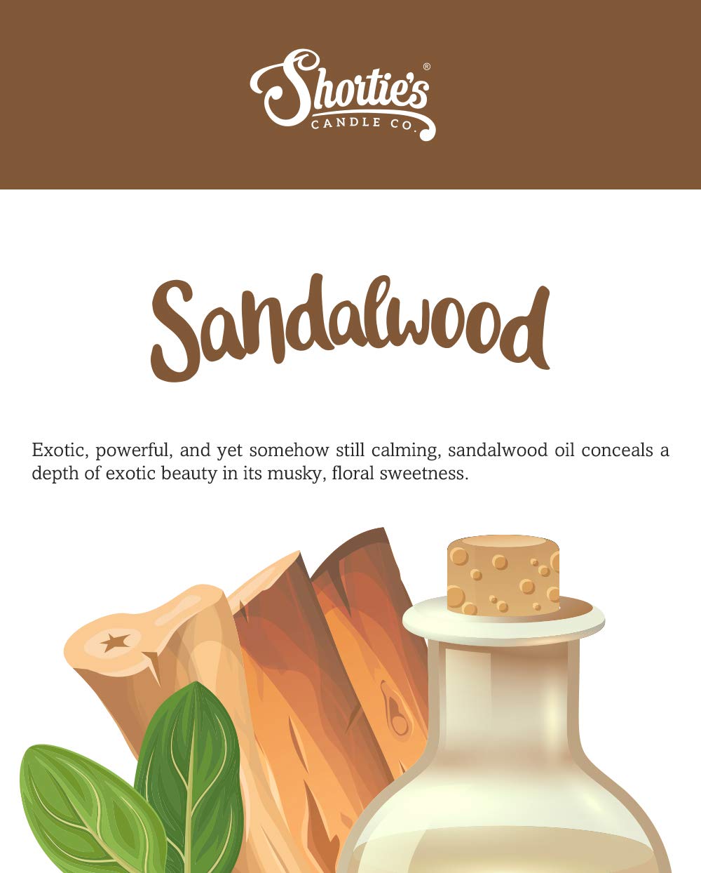Shortie's Candle Company Sandalwood Premium Wax Melts 4 Pack - 12 Oz., Strong & Long Lasting, Non-Toxic - Made with Essential & Natural Oils - Formula 117