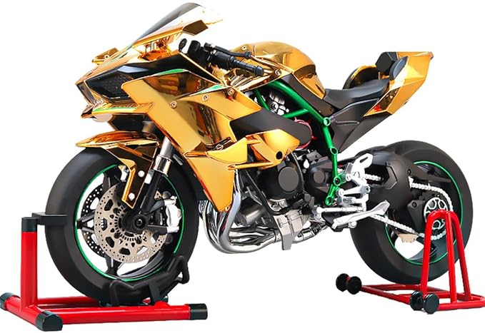 RC Motorcycle Model for Adult 1/7 Scale Remote Control Motorcycle V4 Top Edition with Ignition System &amp Smoke Spray for Biker