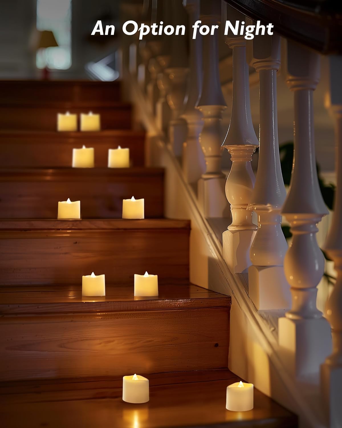 Homemory 50Pack Flameless LED Votive Candles, 200+Hour Lasting Electric Fake Candles, Battery Operated Tealights in Warm White for Wedding, Proposal Anniversary, Romantic Decor(Batteries Included)