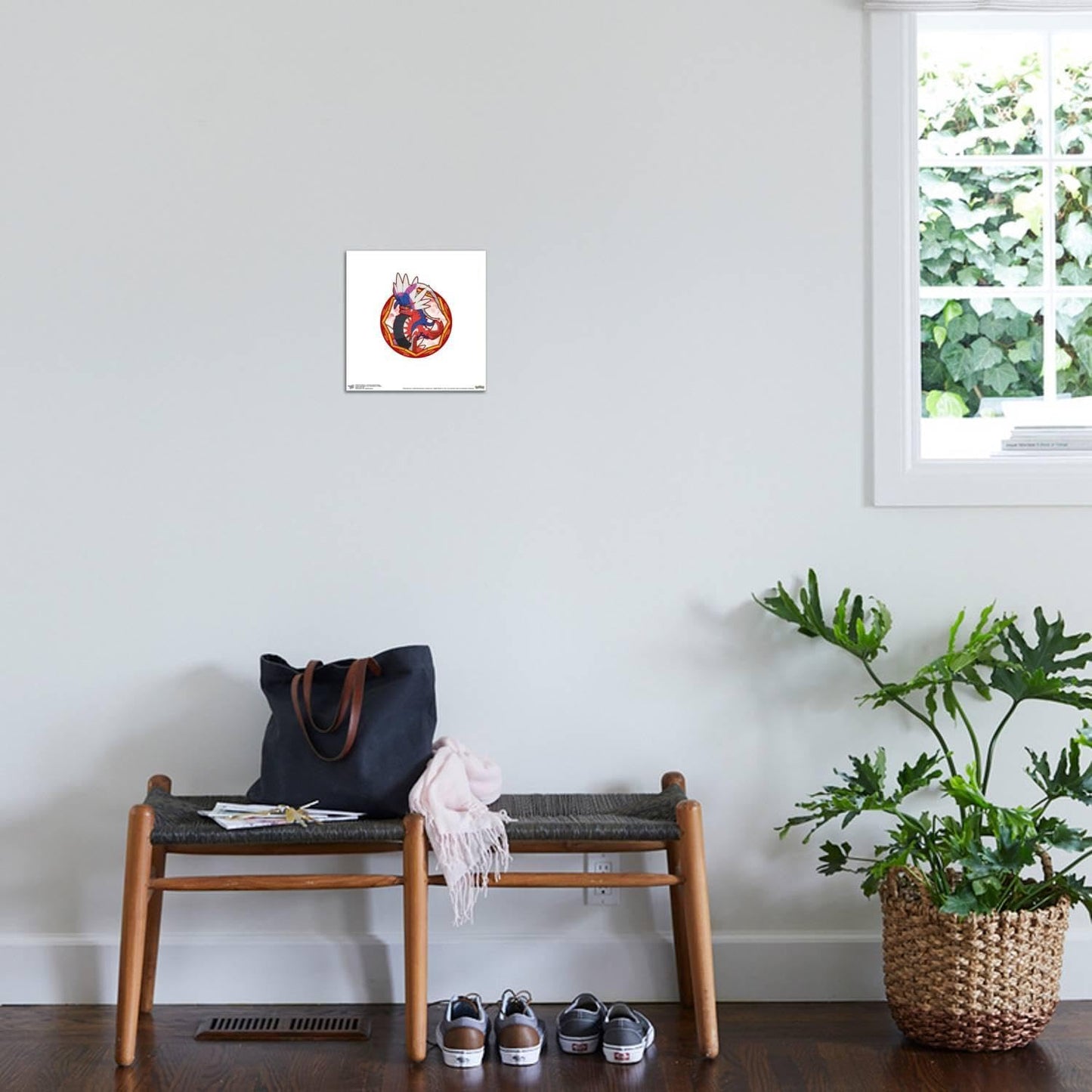 Trends International Gallery Pops Pokémon - Koraidon Sparkle Badge Canvas Wall Art Wall Poster, 12.00" x 12.00", Stretched Canvas