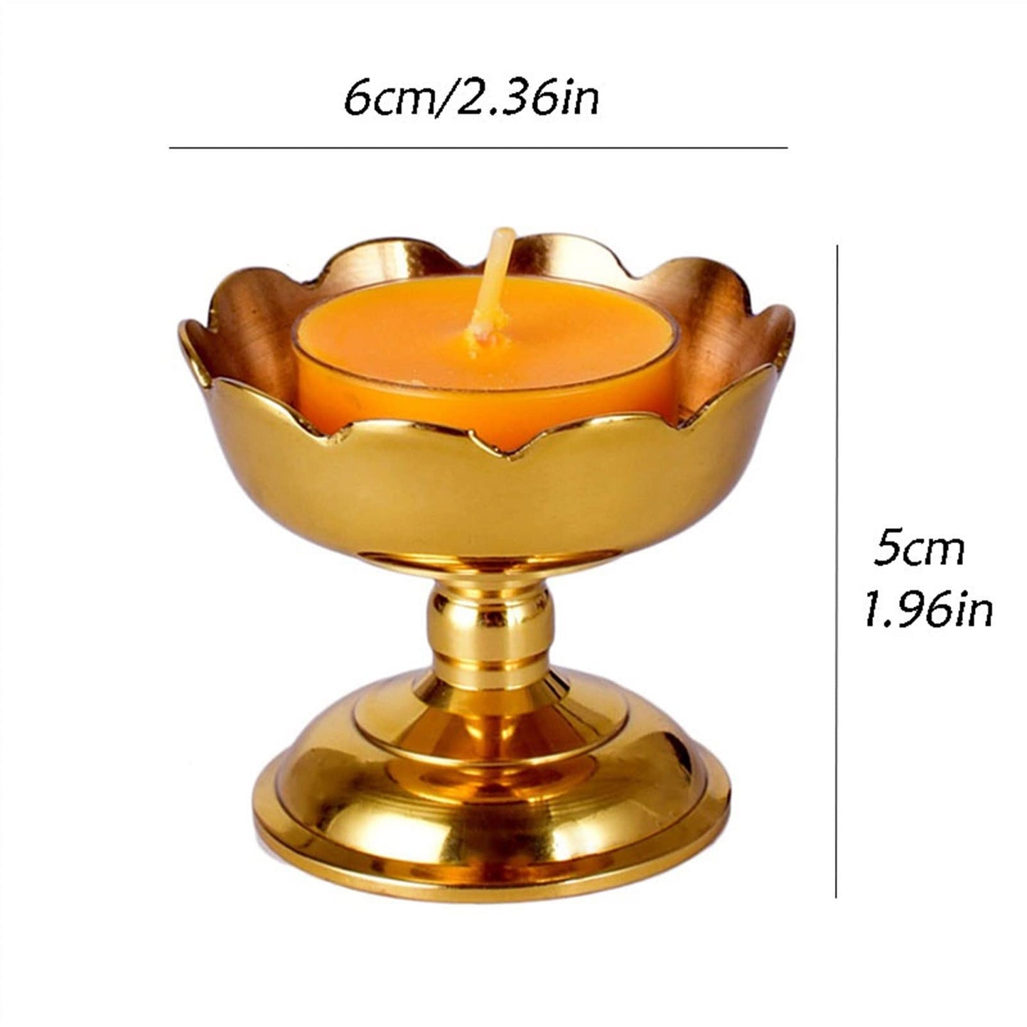 YUHUAWF Candle Holderss Classical Candle Holder Creative Flower Candlestick Table Decoration Zen Buddhist Temple Offering (Excluding Candles) Decorative Candlestick