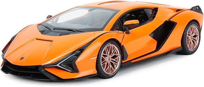 RASTAR RC Car 1/14 Scale 2.4Ghz Lamborghini Sian FKP 37 Radio Remote Control R/C Toy Car Model Vehicle (Orange)