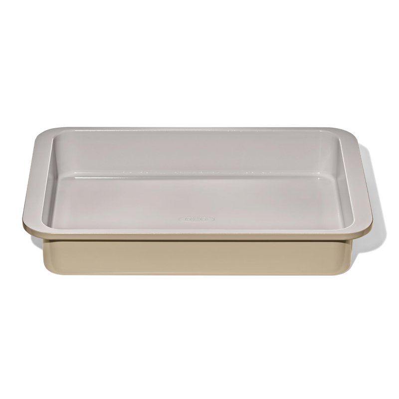 OXO Good Grips Non-Stick Pro Ceramic Coated Metal Bakeware 9” x 13” Cake Pan – Biscuit