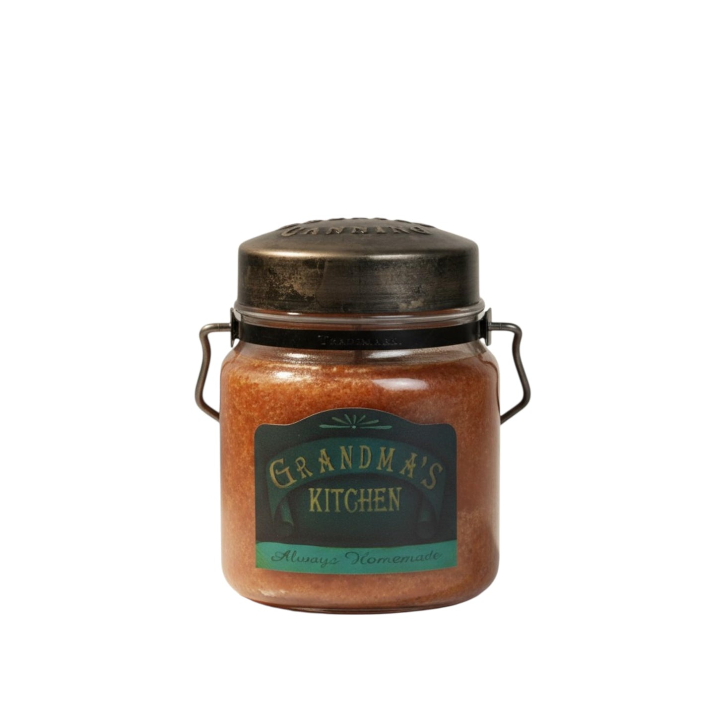 McCall’s Candles | Grandma’s Kitchen | 16 oz Scented Candle | USA-Poured | Vintage Rustic Jar with Carrying Handle | Warm Cinnamon & Spiced Allspice Fragrance