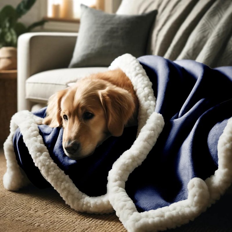 Forever in Your Heart Blue Sympathy Memorial Blanket, Ultra Soft Fleece Sympathy Gift for Loss of a Loved One, Thoughtful Bereavement Throw for Condolence & Grief Comfort (50”x60”)