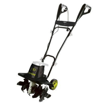 Sun Joe Corded Electric Garden Tiller & Cultivator with Steel Tines, 16 Inch, 13.5-Amp Motor - Heavy-Duty Tilling Machine for Lawn, Yard, and Gardening Care, TJ604E