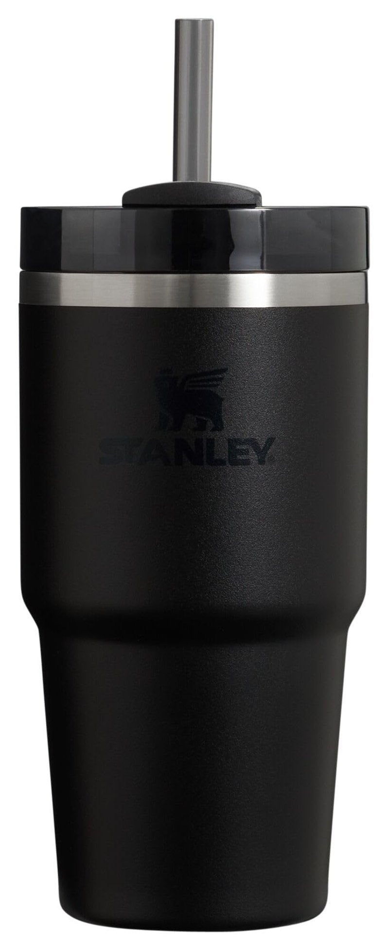 Stanley Quencher H2.0 Tumbler with Straw 20 oz | Flowstate 3-Position Lid | Cup Holder Compatible for Travel | Insulated Stainless Steel Cup | BPA-Free | Black 2.0