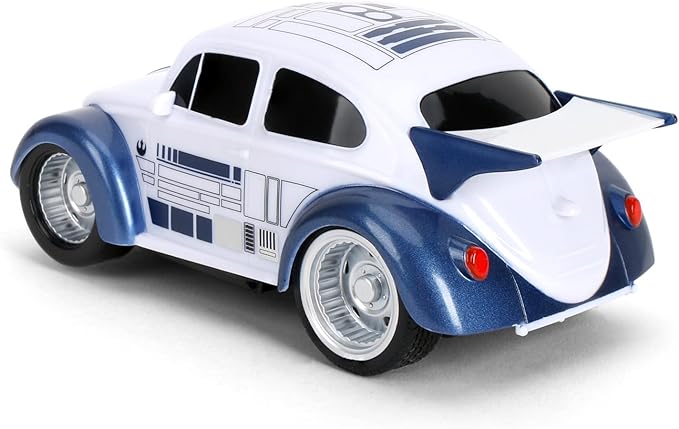 Jada Star Wars R2-D2 Volkswagen Beetle RC Car – 1:32 Scale Simple Function Remote Control Toy Toys