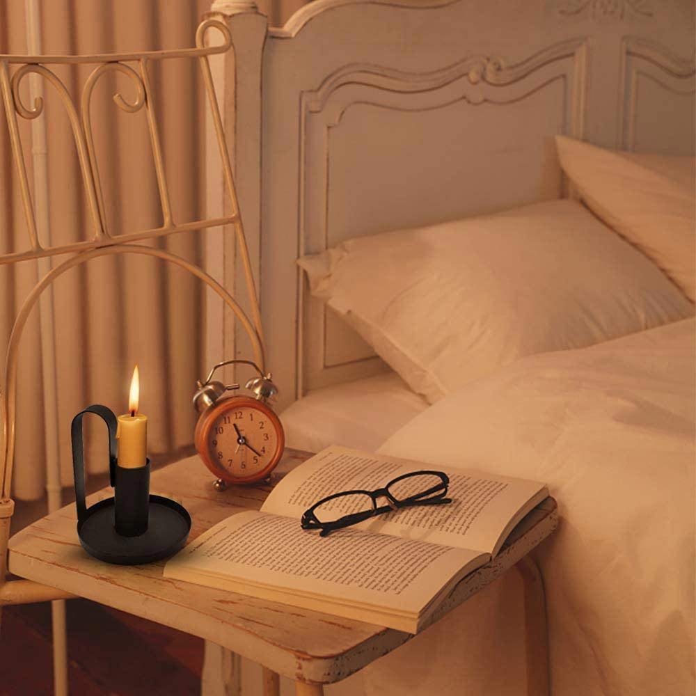 Candle Sconces Wrought Iron Candle Holder Black Candlestick Holders Candle Holders for Wedding, Dinner, Party Decoration Candle Holder