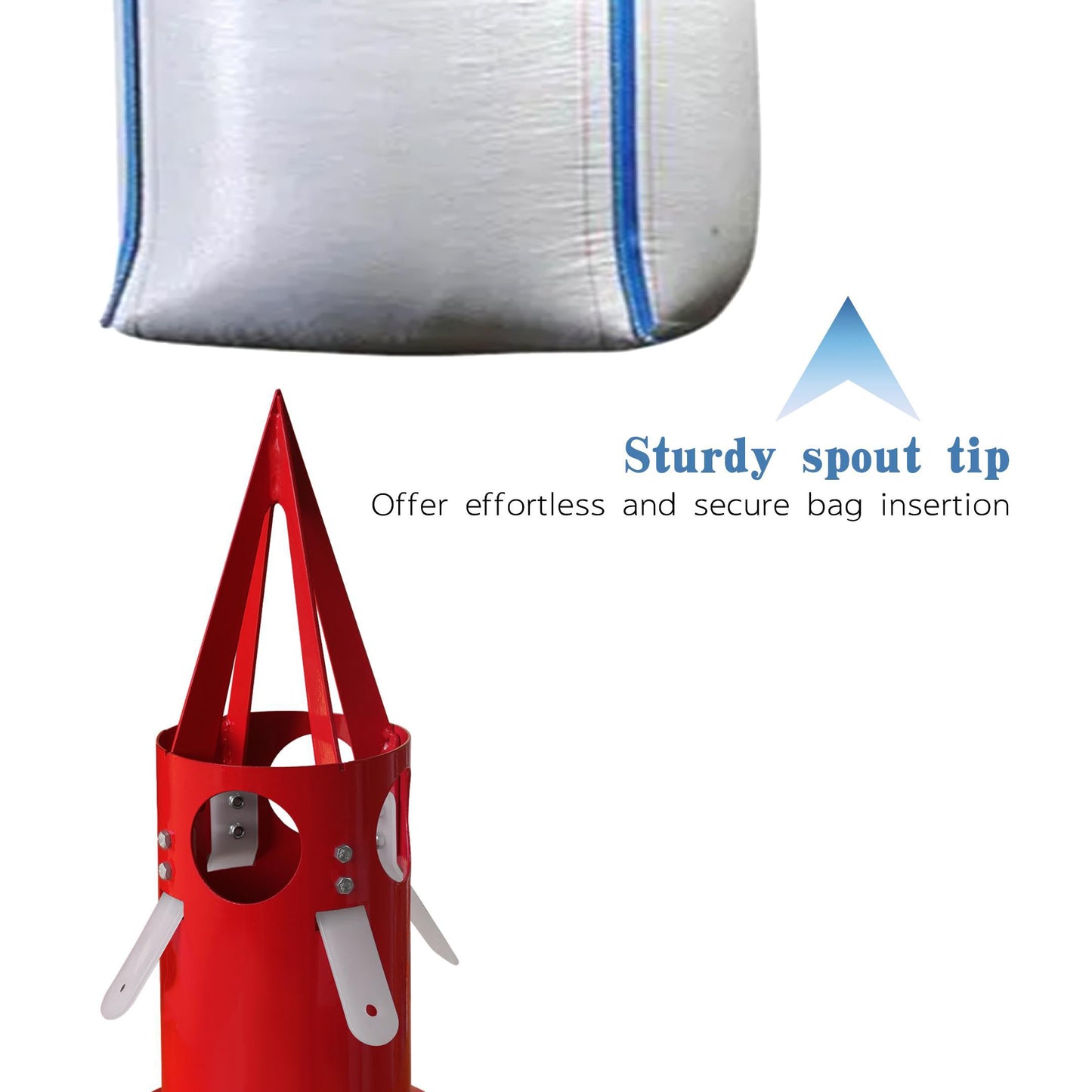 NULTRUMA Big Bag Dispenser Bulk bBag Unloader Dischargers for Farms Construction Industry(Red)
