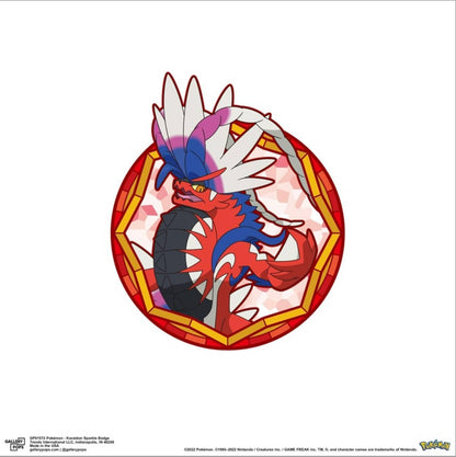 Trends International Gallery Pops Pokémon - Koraidon Sparkle Badge Canvas Wall Art Wall Poster, 12.00" x 12.00", Stretched Canvas