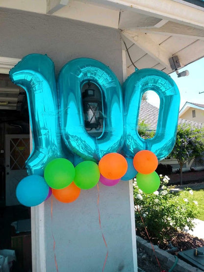 Blue Number 17 Balloon 40 inch, 17 Number Balloons, 17th Blue Birthday Decorations for Girls Boys Kids, 17 Year Old Blue Party Supplies