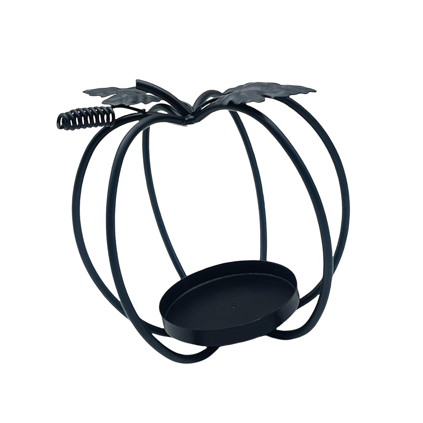 GKOXUQ European Iron Hollow Pumpkin Candle Holder Decorative Metal Tealight Stand for Halloween Table Centerpieces Candlestick