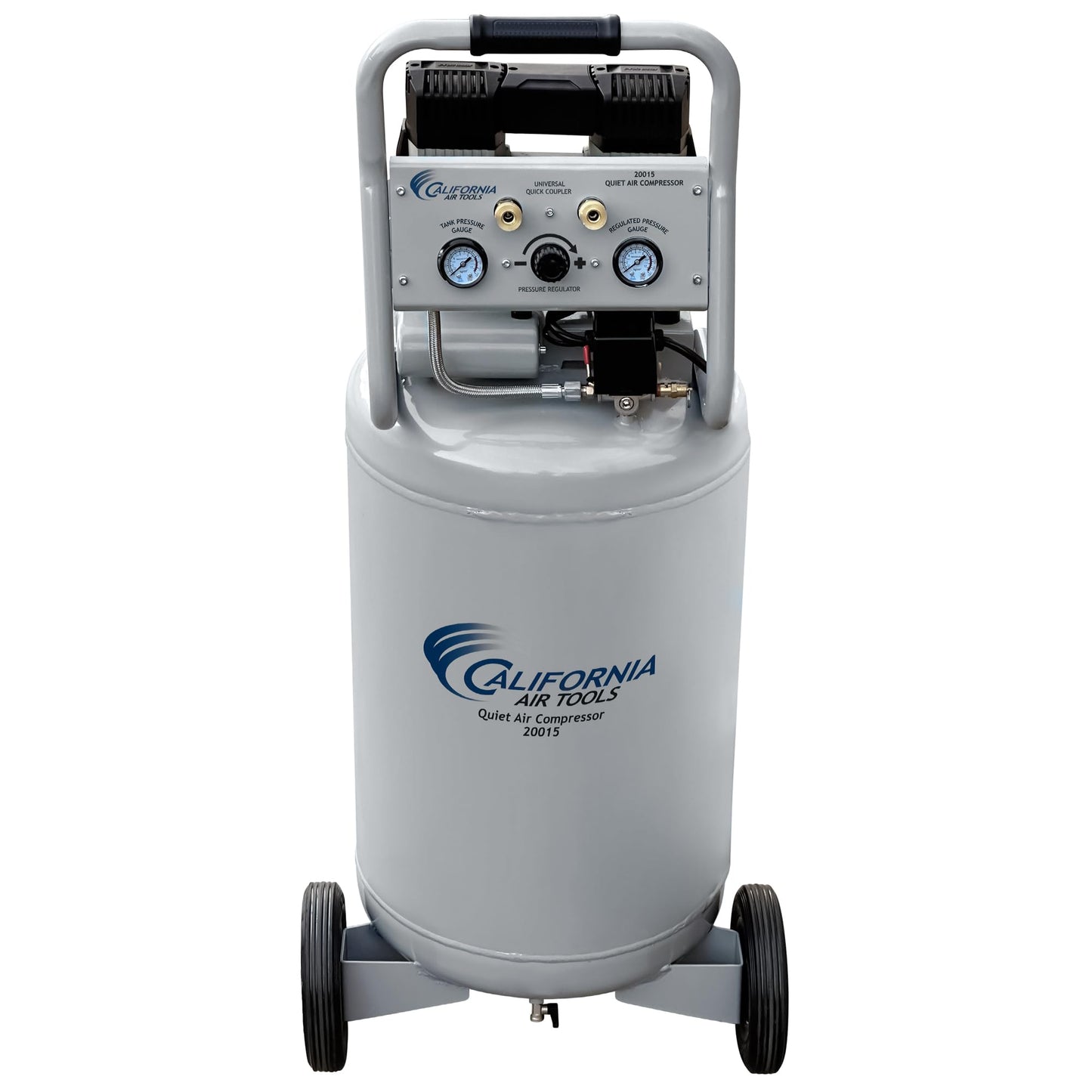 California Air Tools CAT 20015 1.5 HP Ultra Quiet, Oil-Free Air Compressor with Wheels, 20 Gallon Tank Capacity, 70 dB Noise Level, Electric, Portable