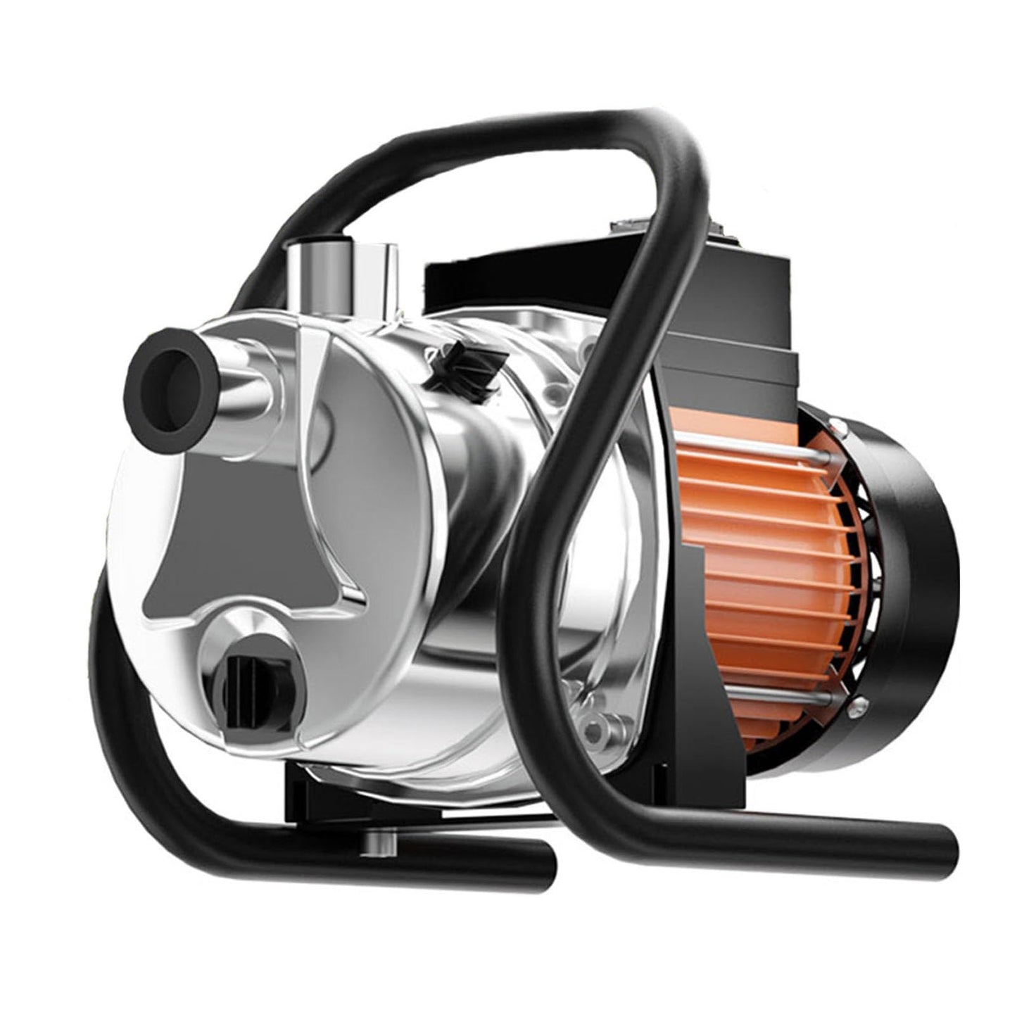 SHANGDA Water Transfer Pump 110V Shallow Well Pump 1.6HP Electric Portable Garden Pressure Booster Pumps for Sprinkler Irrigation Lawn with Adapters, Orange