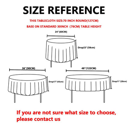 JYFLZQ Pink Round Tablecloth 70 Inch for 4 Foot Tables Machine Washable, Durable, Thick Polyester Fabric Table Cloth Table Cover for Parties Banquet Wedding(Equipped with 4 Napkin Cloth)