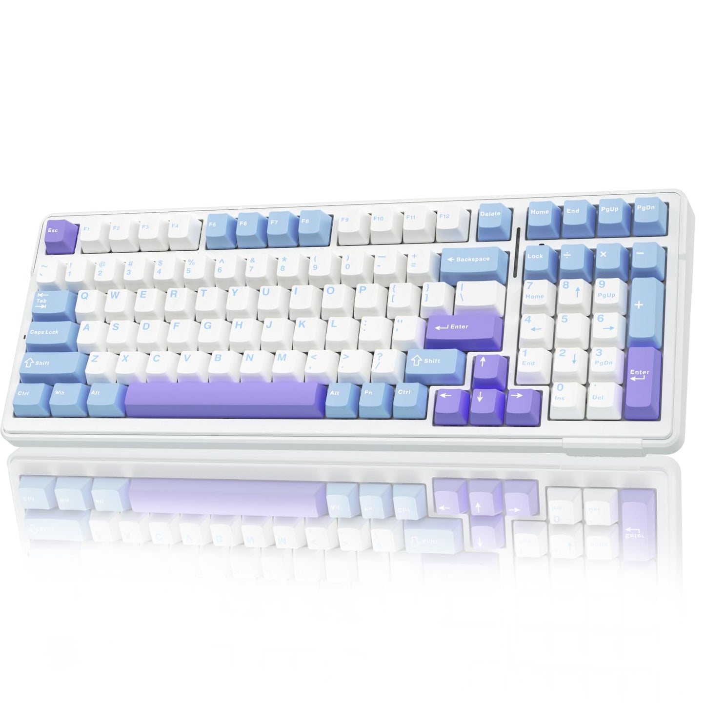 AULA F99 Wireless Mechanical Keyboard,Tri-Mode BT5.0/2.4GHz/USB-C Hot Swappable Custom Keyboard,Pre-lubed Linear Switches,Gasket Structure,RGB Backlit Gaming Keyboard for PC/Tablet/Xbox/PS4/PS5