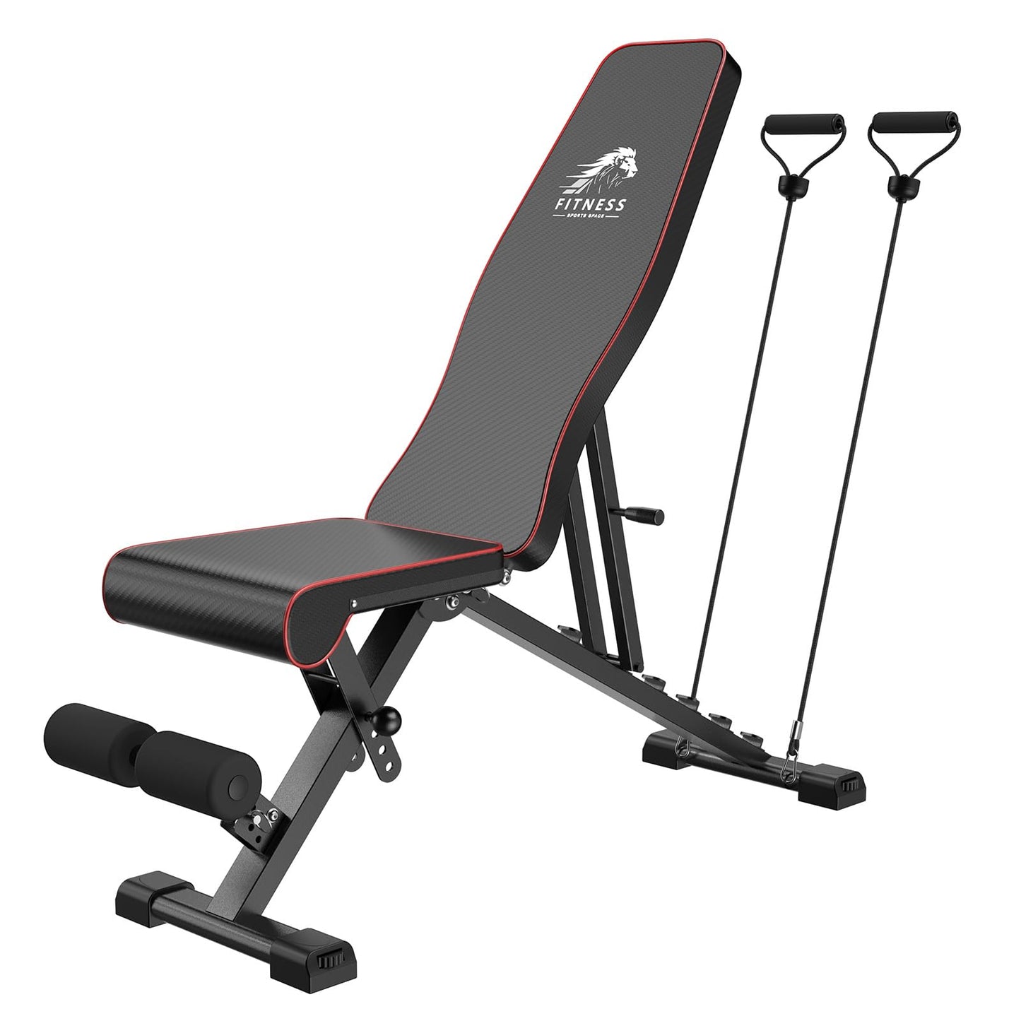 Dskeuzeew Weight Bench with Storage Bag, 7 Backrests Adjustable Bench Press Load 660LBS Weight Capacity, Incline Decline Flat Foldable Workout Bench for Home Gym Garage Strength Training
