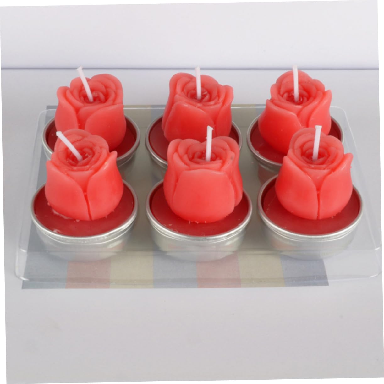 Ciieeo 12 Pack Tea Light Candles Holders Romantic Shape for Marriage Proposal Smokeless Long Burning for Wedding Party Christmas Event Dec