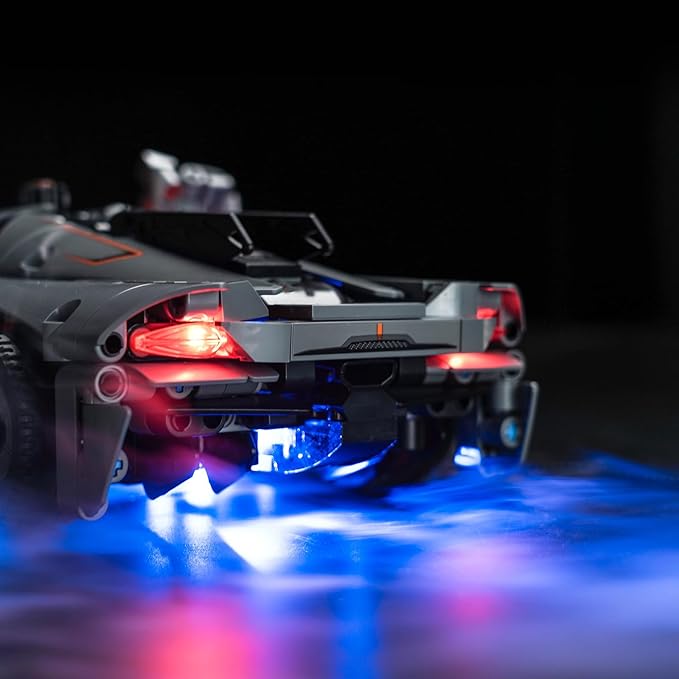 Upgraded Led Light Kit for Lego Technic Koenigsegg Jesko Absolut Grey Hypercar Building Set Compatible with Lego 42173 (Model Not Included)