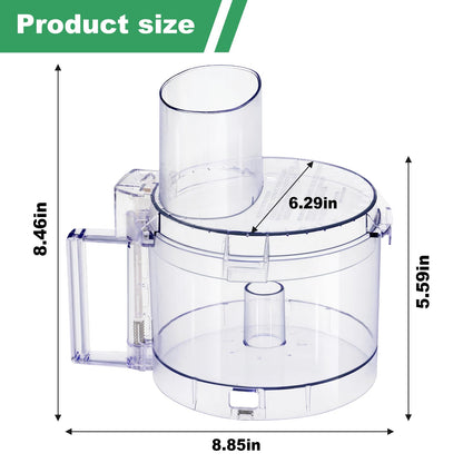 7 Cup Food Processor Replacement Parts Kit for Cuisinart DLC-10 Series Food Processors,Contain:FP-631AGTX-1 Food Processor Work Bowl & DLC-117BGTXT1 Food Work Bowl Cover