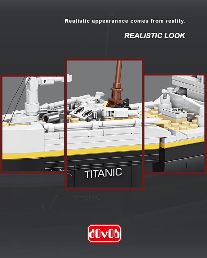dOvOb Titanic Model Building Blocks Set 2022 Pieces Bricks Compatible with Major Brands