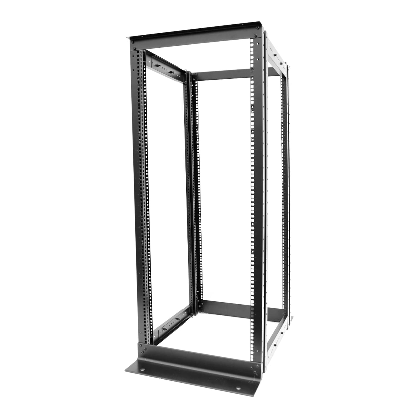 4-Post 27U Open Frame Server Rack for 19" IT Network Equipment & A/V Devices，22"-35" Adjustable Depth，Heavy Duty Free Standing Rack for Servers & AV Gear