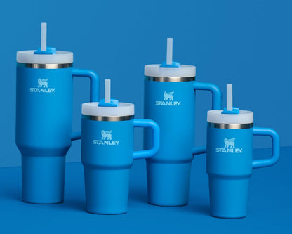 STANLEY Quencher H2.0 Tumbler - 30 oz Insulated Stainless Steel Cup with Handle & Straw | Azure Color
